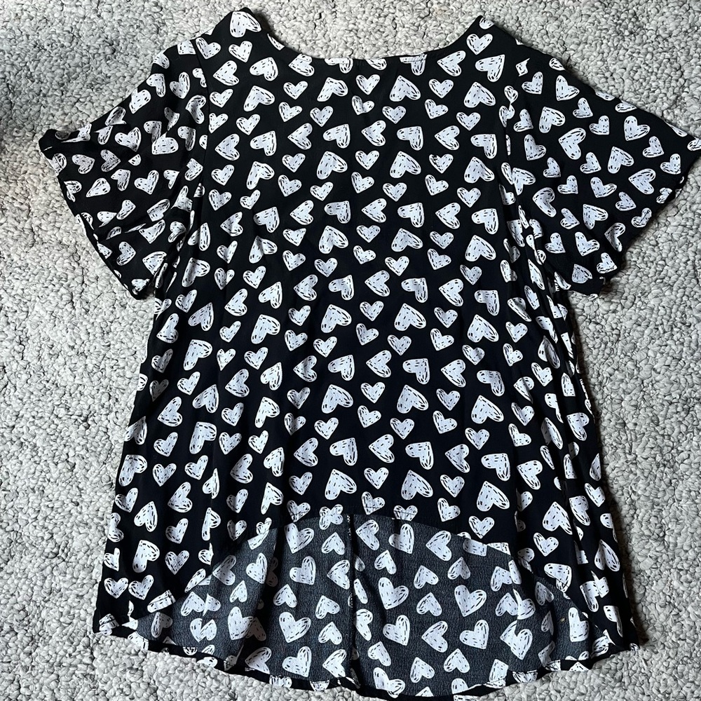 Cotton On Heart Size XS Blouse NWOT